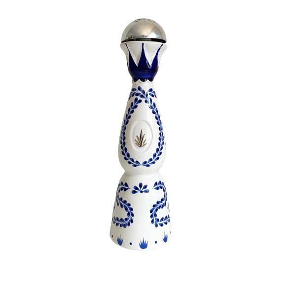 750 ml - Clase Azul Empty Ceramic Tequila Bottle Blue & White - Picture 2 of 5